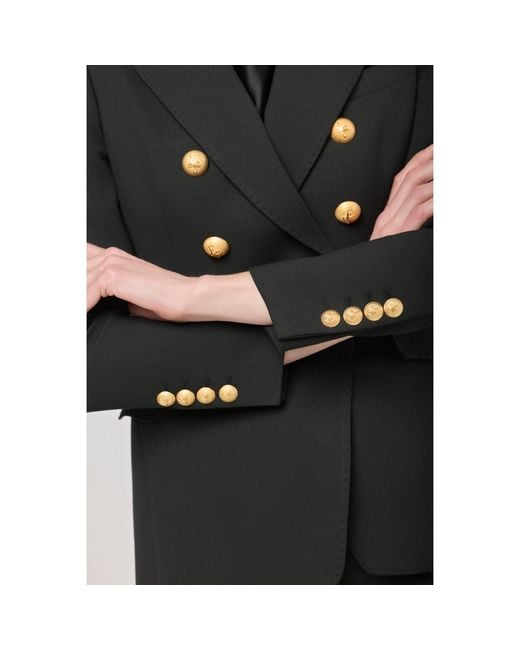 The Extreme Collection Black Double-Breasted Blazer Garcia Vintage 02