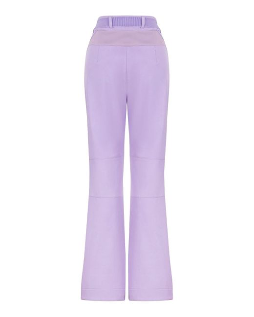 Nocturne Purple Belted High-waisted Jeans Lilac