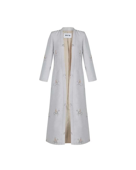 Roqaia Fashion House Gray Horse Kaftan