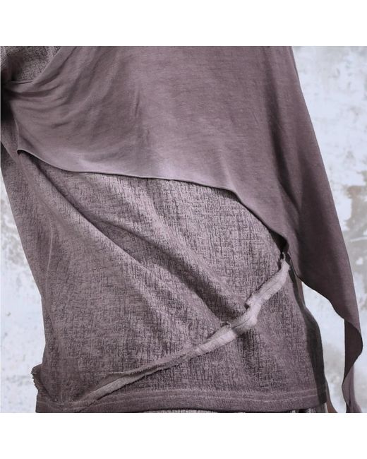 Zhenabia Purple Neutrals Gayb T-Shirt Ancient Rose for men