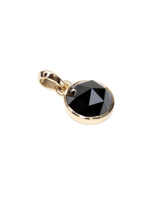 Rahul's Jewels Black Sanctum Orb Pendant -14 Karat With Genuine Diamond