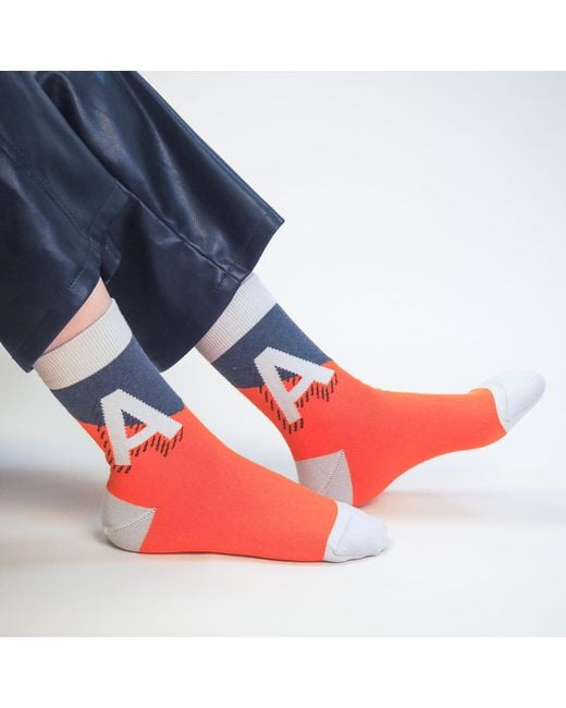 Peper Harow - Made in England Red Alphabet Socks – A