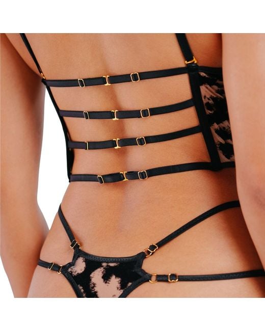 Perilla Lingerie Black Harlow Corset