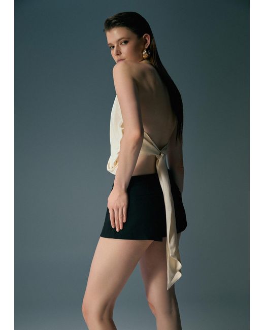 HER CIPHER White Neutrals Muse Top