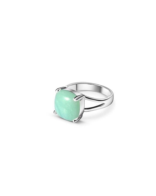 FV Jewellery Green La Stèle Amazonite Square Ring
