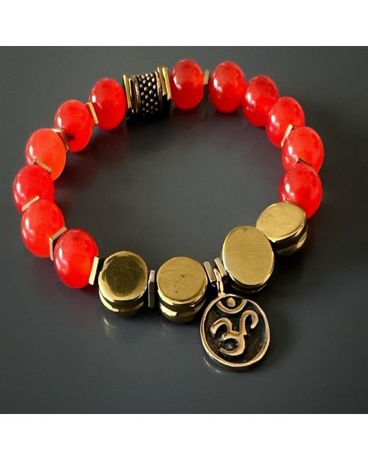 Ebru Jewelry Red Carnelian Yoga Bracelet