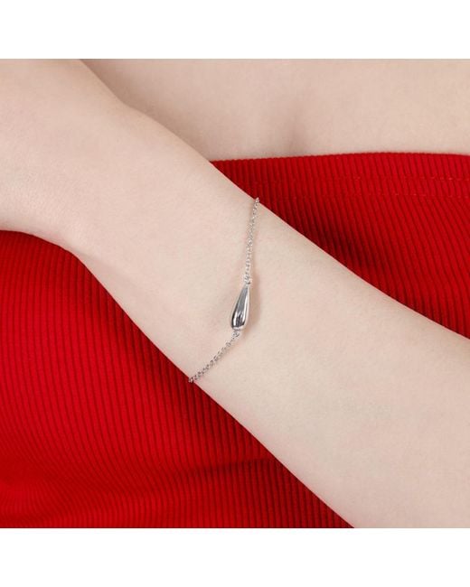 Lucy Quartermaine Metallic Single Drop Bracelet