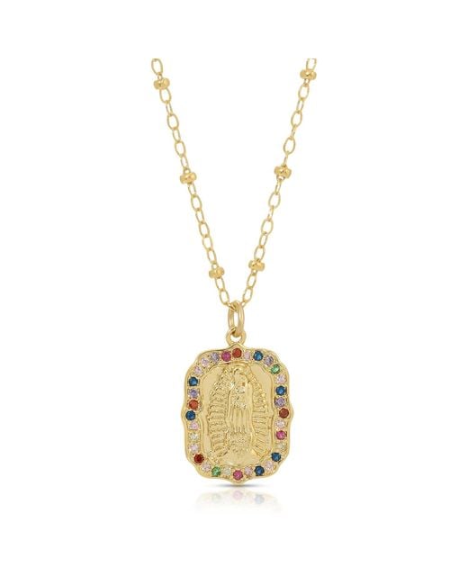 Glamrocks Jewelry Metallic Mary Necklace