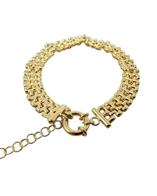 Harfi Metallic Vermeil Luxury Woven Mesh Bracelet