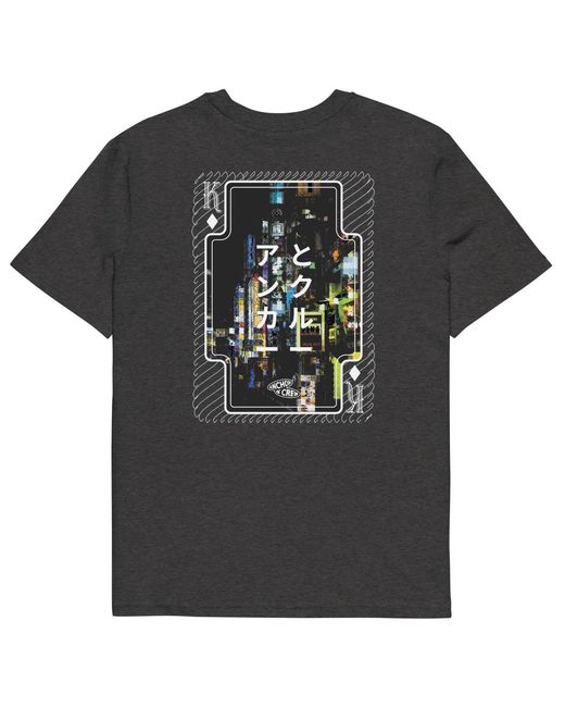 Anchor and Crew Black Heather Two Japan Gurafiku Organic Cotton T-Shirt for men