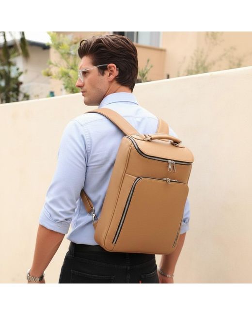 Luis Steven Natural Medium Laptop Pack