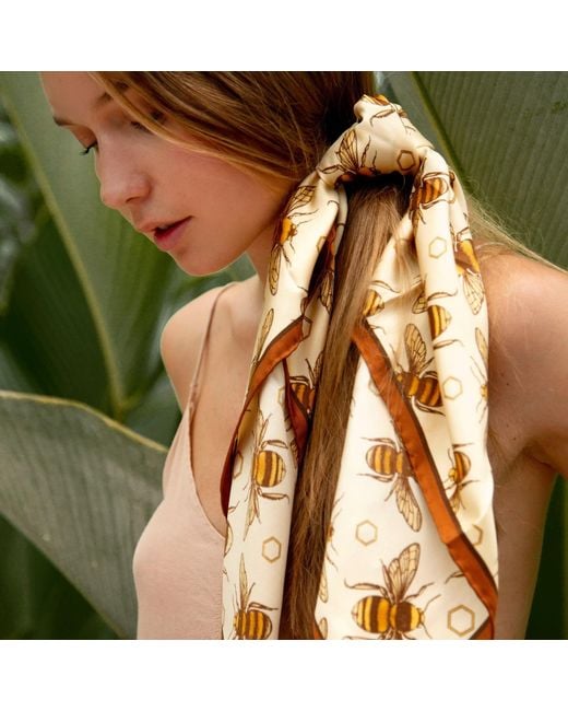 Emily Carter Metallic The British Bee Neckerchief