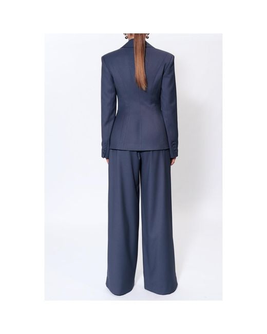 AGGI by HALEWSKI Blue Bonnie Moonlight X Shaped Blazer