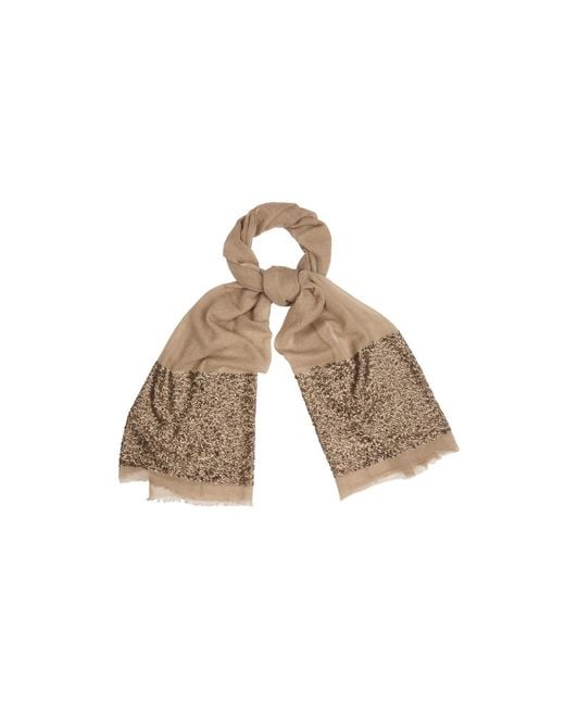 Saachi Gray Wool Sparkle Scarf