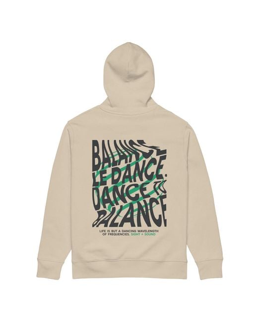 Anchor and Crew Multicolor Neutrals Desert Dust Balance Le Dance Disco! Organic Cotton Embroidered Heavyweight Hoodie