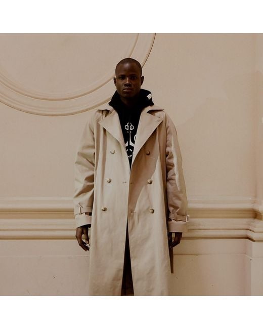 Saint One Co. Natural Idols Trench Coat Taupe X Oyster for men