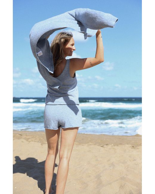 SALANIDA Blue Sabbia Tank Top And Shorts Set Light