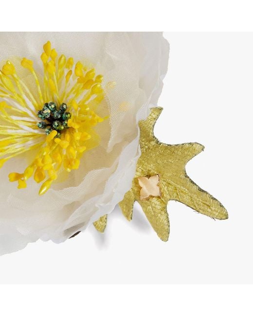 Helena Simon Metallic The Poppy Floral Brooch