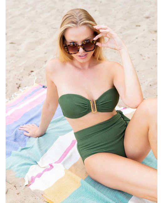 Change of Scenery Green Neutrals Cindy Embellish Top
