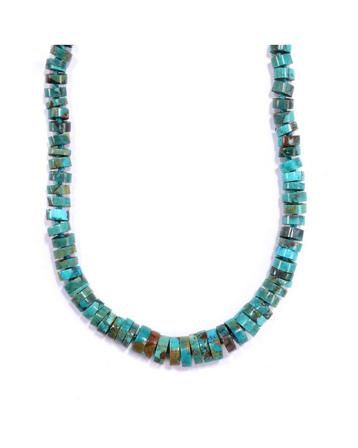 Mineralgems•Studio Blue Nevada Rondelle Necklace for men