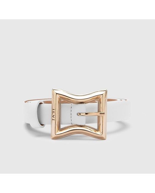 Ilvi White Fidelya Leather Belt