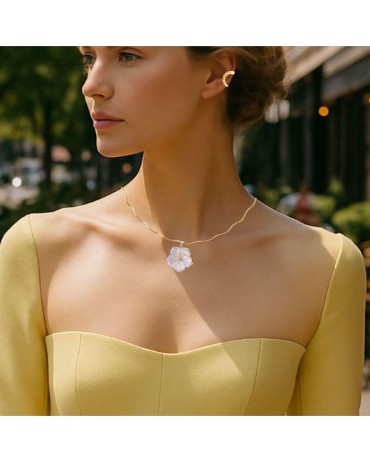 The Link Between Metallic Renata Necklace Vermeil