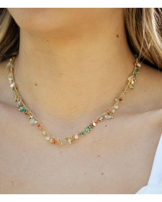 Marcia Moran Metallic Hattie Necklace