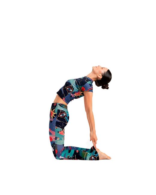 Pitaya Yoga Blue Door Of The Cosmos Flared Pants