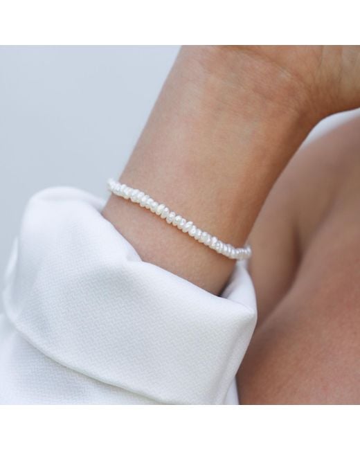 Kiri & Belle Metallic Lia Mini Freshwater Pearl Sterling Bracelet