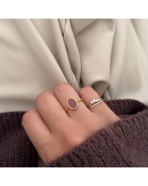 Fi Collection Multicolor Plated Carnelian Ring