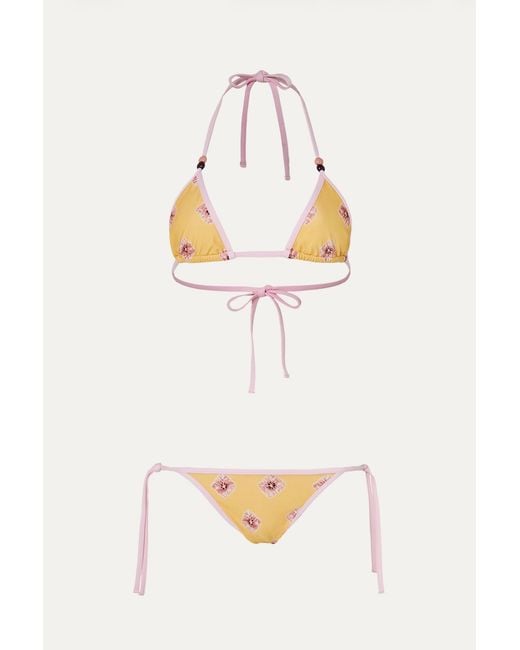 Par Y Escala Sl Pink Jamu Bikini Top