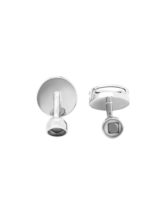Tateossian Blue Rotating Concorde Cufflinks With Enamel for men