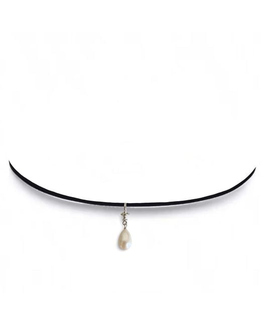 Leni James Metallic The Francesca Pearl Drop Charm