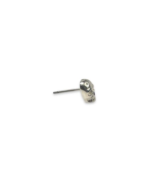 Jagged Halo Jewelry Black Skull Micro Stud Earrings