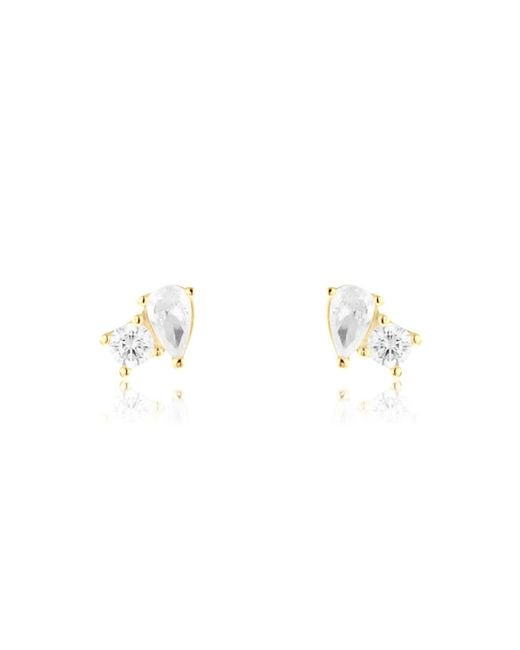 SHYMI Metallic Mini Two Stone Studs