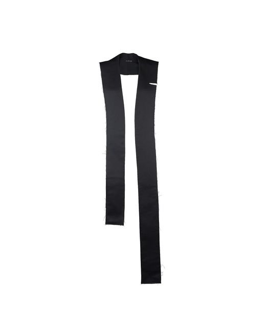 Una Berzina Black Collar With Raw Edges