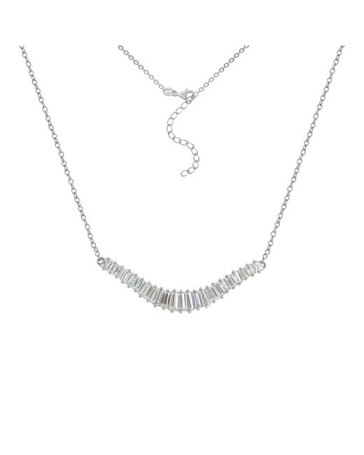 Diamonbliss Metallic Marilyn Monroe Baguette Pendant Necklace
