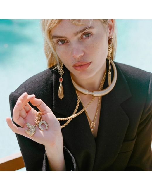 Alexie of Athens Metallic Lucky Heirloom Convertible Belt & Necklace Chain