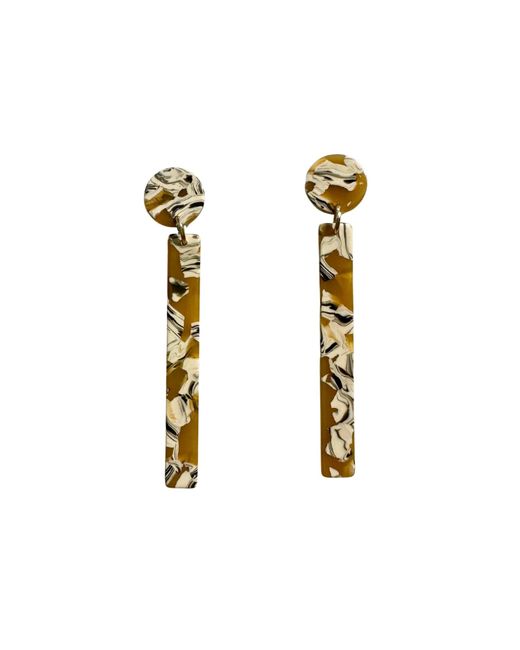 CLOSET REHAB Metallic Matchstick Drop Earrings