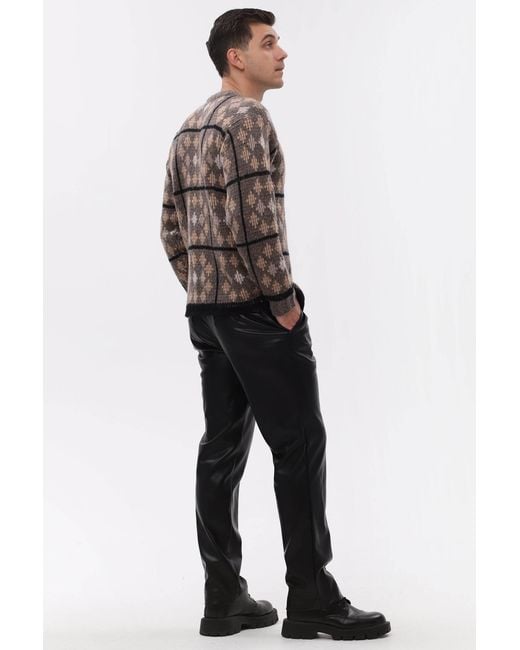 Maison Bogomil Black Faux Leather Pants for men