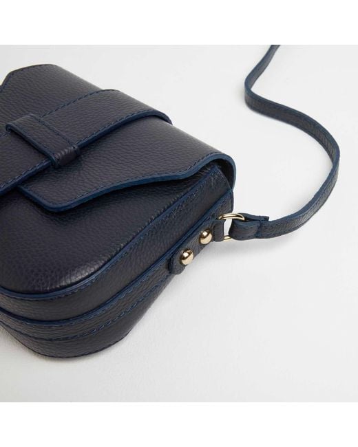 Betsy & Floss Blue Apulia Satchel Crossbody Bag