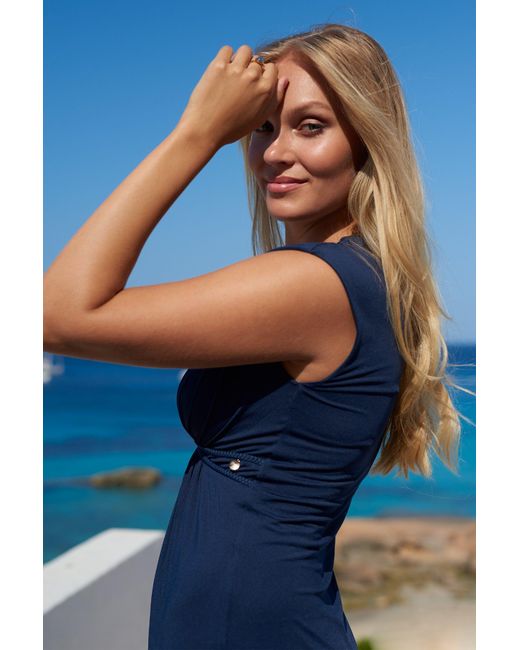 Chic by Lirette Blue Kimono Dress Natural