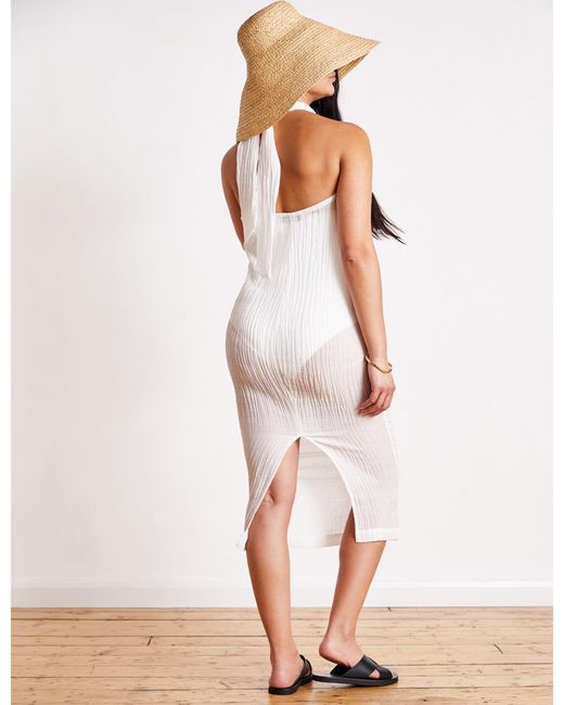 The Summer Edit White Bella Bandeau Dress