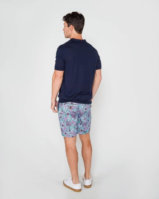 Lords of Harlech Blue John Garden Party Shorts for men