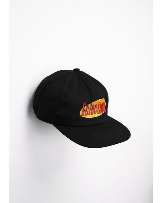Éclectique Black Seinfeld Vintage Logo Hat for men