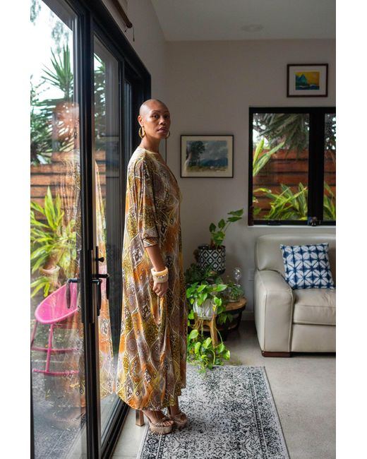 Jennafer Grace Metallic Gracie Caftan