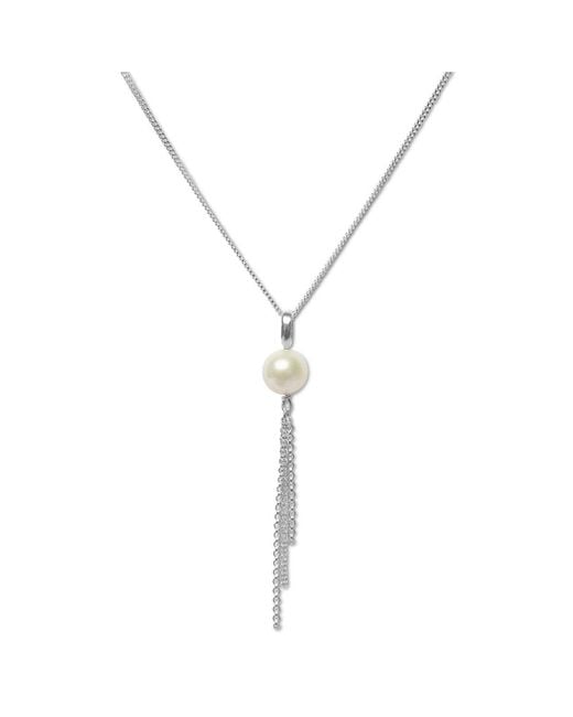 FV Jewellery Metallic Perle Fresh Water Pearl & Chain Necklace