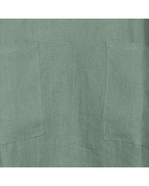 NoLoGo-chic Green Plain Dyed Kaftan Linen