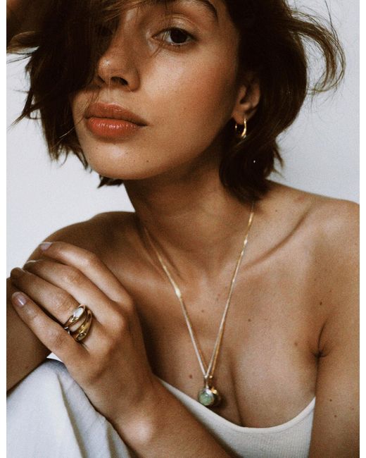 Gem Island Metallic Sage Ring