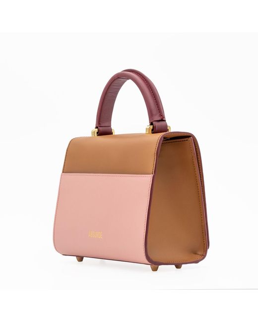 Absurde Pink Neutrals One Way Small Leather Shoulder Bag